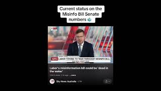 🔴 Current status on the Misinfo Bill Senate numbers 🗳️ Albo  Sky News [upl. by Atews208]