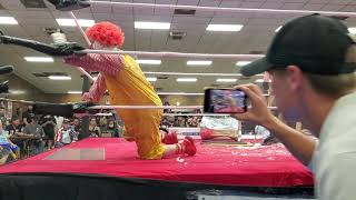 rackaracka racka Ronaldvs Jimmy Lloyd death match horror slam wrestling [upl. by Meredi]