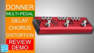 Donner Multi Alpha Force High Gain Pedal Review amp Demo [upl. by Barlow371]