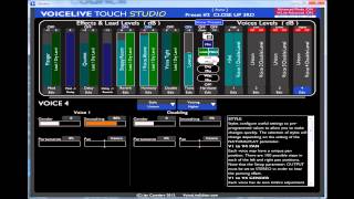 VoiceLive Touch Editor  Studio Screen [upl. by Ecirtnom]