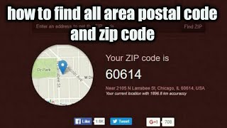 How to find my postal code and zip code all area zip code and postal code find [upl. by Proffitt846]