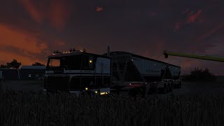 ATS New White Freightliner Cab Over and SCS B Double Grain Hopper Run [upl. by Kass]