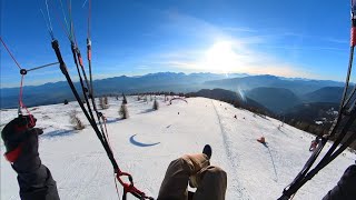 Winter paragliding at Gerlitzen  Uncut [upl. by Elsilrac531]