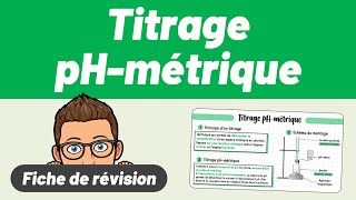 Titrage pHMÉTRIQUE 💚 Fiche de révision  Terminale spécialité Chimie [upl. by Nerval]