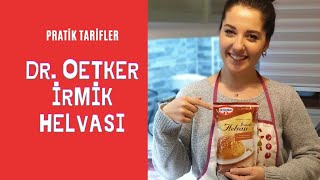 DR OETKER İRMİK HELVASI YAPIMI [upl. by Wenona]