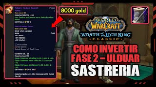 💰 Cómo GANAR ORO con sastreríacostura en WOTLK CLASSIC Fase 2  Invierte ahora para ganar [upl. by Cassella886]