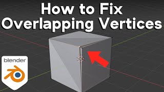 How to Fix Overlapping Vertices in Blender Tutorial [upl. by Ora609]