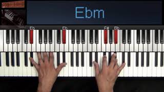 Como hago Dm7 o Ebm7 en el piano [upl. by Akirdnas76]