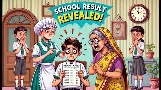 Naukrani Ne Bataya Beta Ka Result Maa Hui Gusse Mein  Funny School Result Comedy [upl. by Otreblada]