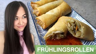 REZEPT Frühlingsrollen selber machen  asiatische Vorspeise [upl. by Georgeanne653]