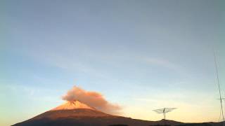 Popocatépetl 21 de julio 2012 desde San Nicolás de los Ranchos  Puebla [upl. by Darelle]