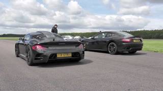 RUF CTR3 vs Maserati Granturismo MC Sport Line [upl. by Elbam922]