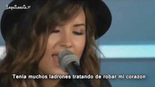 Demi Lovato How to love subtitulado español Live acoustic [upl. by Nennahs]