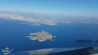 Approach landing amp taxi at Athens ATH  cockpit ✈ [upl. by Nels356]