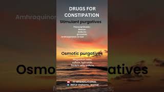 DRUGS FOR CONSTIPATION [upl. by Behnken]