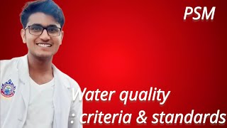 Water quality  criteria and standard [upl. by Trub800]