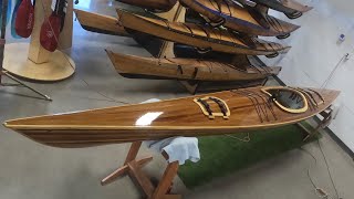 Cedar Strip Kayak Varnish and Deck Hardware [upl. by Nelyaw]