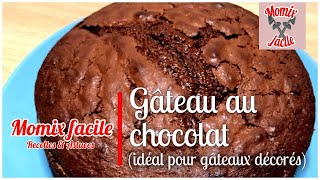 Gâteau au chocolat idéal pour les gâteaux décorés ou pour le goûter au Thermomix [upl. by Juni]