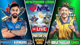 BIRATNAGAR KINGS VS POKHARA AVENGERS  NEPAL PREMIER LEAGUE 2024  NPL  LIVE SCORE AND COMMENTARY [upl. by Avraham]