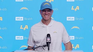 Jim Harbaugh Postgame Press Conference vs Broncos  LA Chargers [upl. by Odo]