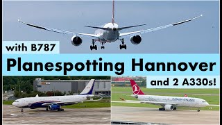 Planespotting Hannover HAJ incl B787 amp 2 A330s  SEPOCT 2023 [upl. by Adnilam]