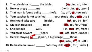 Preposition practice  अपनी छमता देखें  Raghvendra Pal [upl. by Analem243]