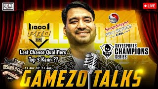 GAMEZO TALKS🎙️ IQOO LAST CHANCE QUALIFIERS  FORMAT EXPLAIN 🧐 ESL LAN PREPERATION 😎bgmilive [upl. by Gies68]