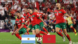 Argentina vs Morocco  32  Extended Highlights amp Goals  Friendly 2024 [upl. by Anoik902]