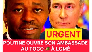 🔵🔴 URGENT  TOGO SE RAPPROCHE DE LA RUSSIE VOICI LES DÉTAILS [upl. by Nylsirhc]