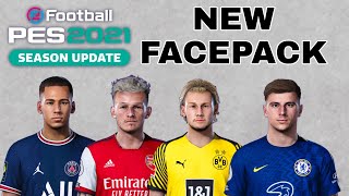 UPDATE FACEPACK V7  SEASON 2022  PES 2021 [upl. by Elyk677]