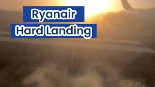 Ryanair Hard Landing At Lanzarote Airport ryanair ryanairlanding hardlanding lanzaroteairport [upl. by Mathilde]