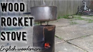 How to make a wood rocket stove [upl. by Gisele]