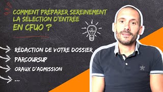 Comment préparer sereinement la sélection dentrée en CFUO  Spécial Etudes Orthophonie [upl. by Groh365]