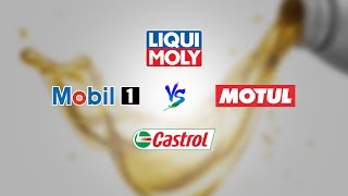 Mobil1 vs Castrol vs Liqui Moly vs Motul [upl. by Nylazor82]