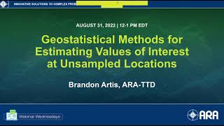 Geostatistical Methods for Estimating Values of Interest at Unsampled Locations [upl. by Custer]