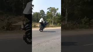 NS160 Half Fold Wheelie bajaj shortvideo ns200 trendingvideo [upl. by Valerle]