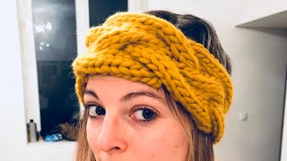 Pour tricoter LE Headband torsadé en 30 min [upl. by Ative]