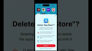 iOS 182 This is how iPhone users in the EU can delete and restore the App Store app [upl. by Kunin]