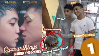 may kaholding hands na ko pero work lang 😔 Quaranthings The Series Behind The Scene Part 1 [upl. by Asin313]