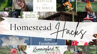 Genius Ways To Improve Your Homesteading Experience  A Homestead Hacks Collaboration [upl. by Daggna]