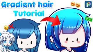 ✨NEW✨ Gradient Hair Shading Tutorial  Gacha life 2  IbisPaint X  Ketoie [upl. by Aileno]