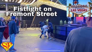 Fistfight on Fremont Street Las Vegas May 9 2022 shorts [upl. by Anema516]