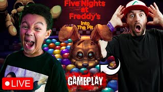 🔴LIVE  Five Nights at Freddys Into The Pit GAMEPLAY [upl. by Annot]