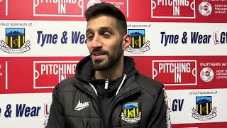 Amar Purewal  Bridlington Town Post Match 160424 [upl. by Rollins]