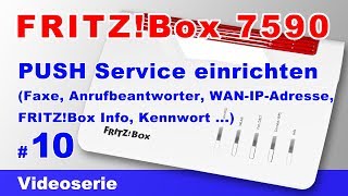 FRITZBox Push Service einrichten  Pushservice für Infos per Mail über WAN IP Adresse Faxe  10 [upl. by Seaver589]