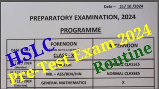 PreTest Exam 202425 ProgrammePre test 2024 RoutinePre test 2024Pre Final 202425HSLC Pre test [upl. by Maupin]