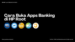 Cara Buka BRImo DANA Livin by Mandiri JMO Bank Jago di HP Root [upl. by Arral147]