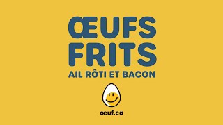 Oeufs frits ail rôti et bacon [upl. by Shedd]