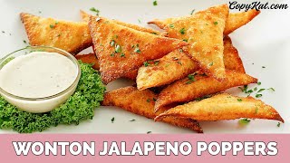 Wonton Jalapeno Poppers [upl. by Akins463]