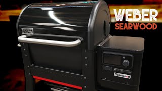 NEW Weber Searwood Pellet Grill First Look amp Burn Off [upl. by Annaiek657]